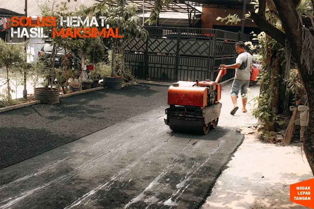 Aspal Ulang Tipis 2-3 cm Hotmix Murah, Awet dan Bergaransi 3 Aspal Ulang Tipis